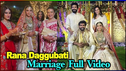 Rana Daggubati & Miheeka's Wedding Full Video 🎥