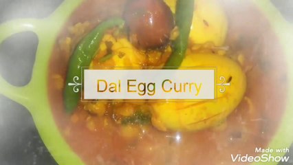Dal egg curry/Haw to cook tasty healthy egg curry