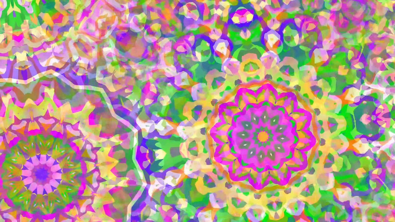 Funky Trippy Mandala Animation (epilepsy warning)