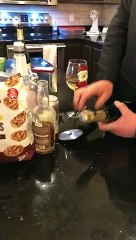 Pizza Cutter Makes for Messy Champagne Opening