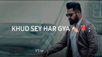 Taqdir k aage jhukne wala nahi hu best shayri status | attitude shayri what's app status video || attitude lovers||