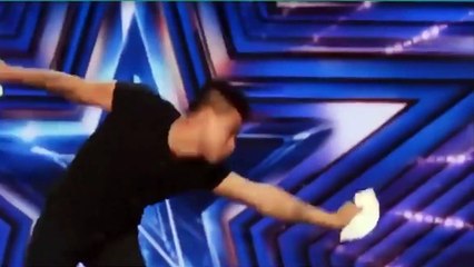 MAGICIAN GETS CONSUMED BY CARDS... WTF