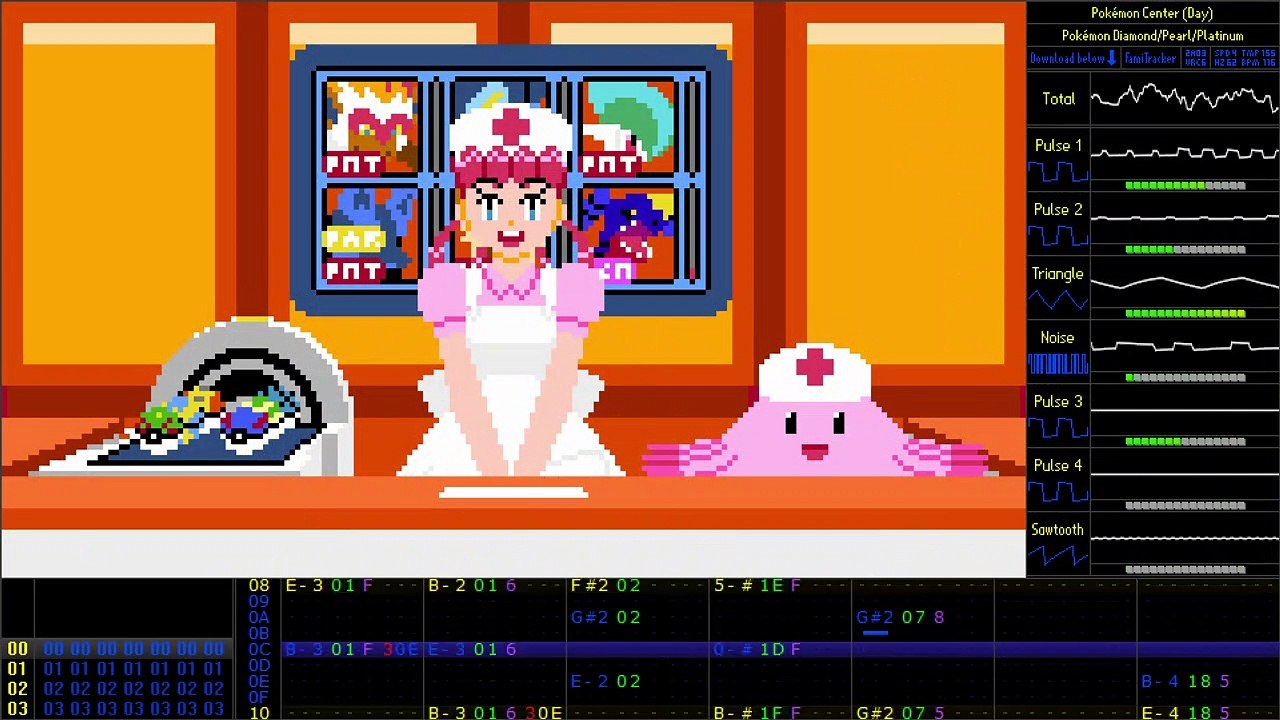 [8-Bit] Pokémon Center (Day) | Pokémon Diamond/Pearl/Platinum