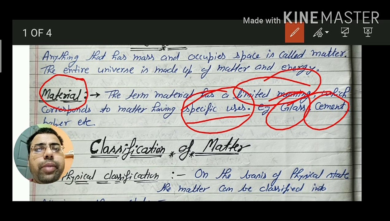 Matter and it's classification