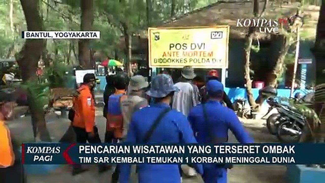 Pencarian 5 Wisatawan yang Terseret Ombak, Tim SAR Temukan 2 Korban Tewas