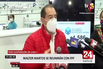 Premier Martos se reunirá con la FPF y la Policía para definir continuidad de la Liga 1