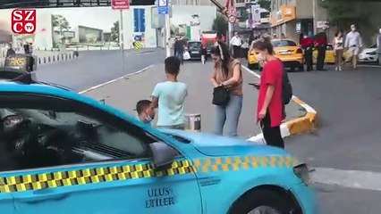 Taksim Meydanı'nda hasta numarasıyla duygu sömürüsü kamerada