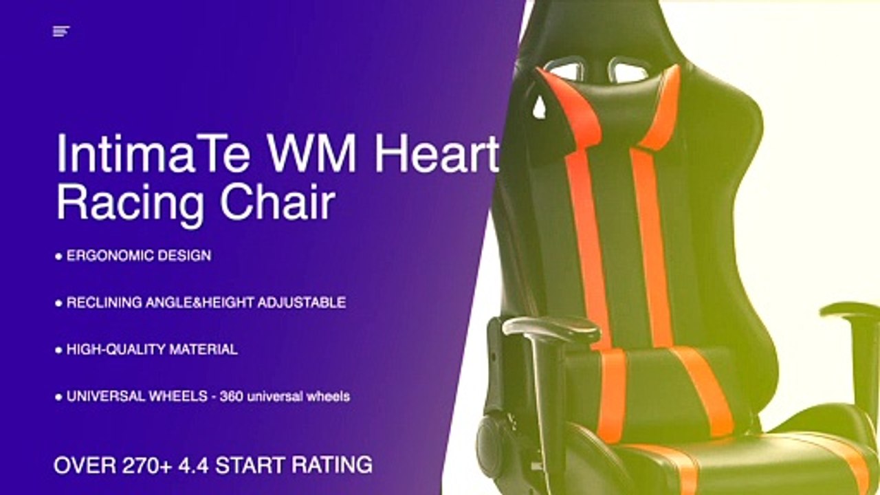 IntimaTe WM heart Racing Gaming chair review
