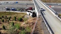 5 kişinin can verdiği otobüs kazasının ardından incelemeler sürüyor