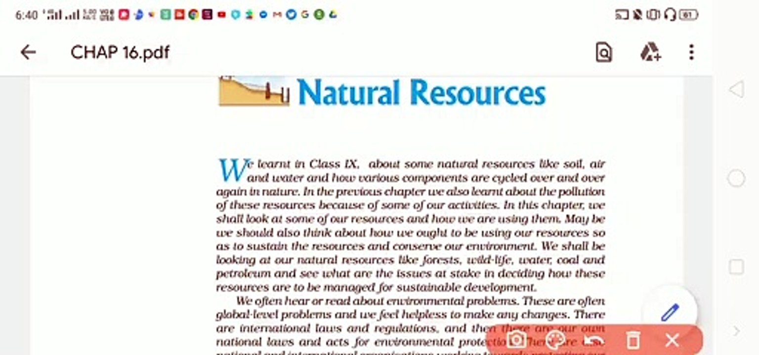 natural resources