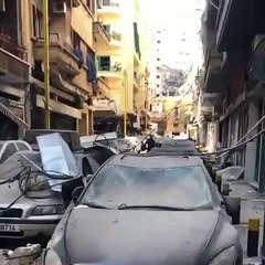 انهيار ودمار متجر سارة ملكي في انفجار مرفأ بيروت