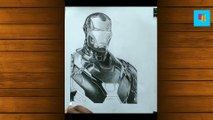 How to draw Tony stark for beginners/iron man drawing/E guide Art