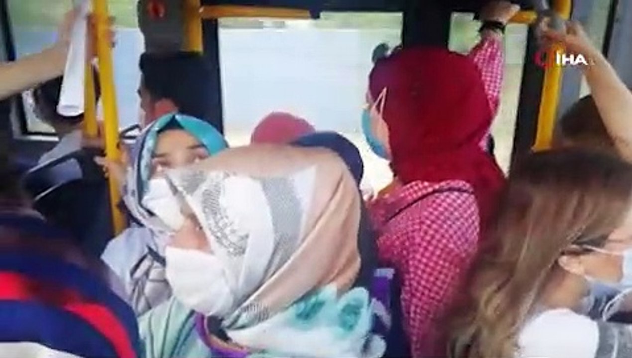Halk otobüsünde gerginlik; "İstediğiniz yere şikayet edebilirsiniz"