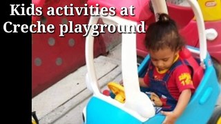 Kids activities at creche playground/ Kids funny activities
