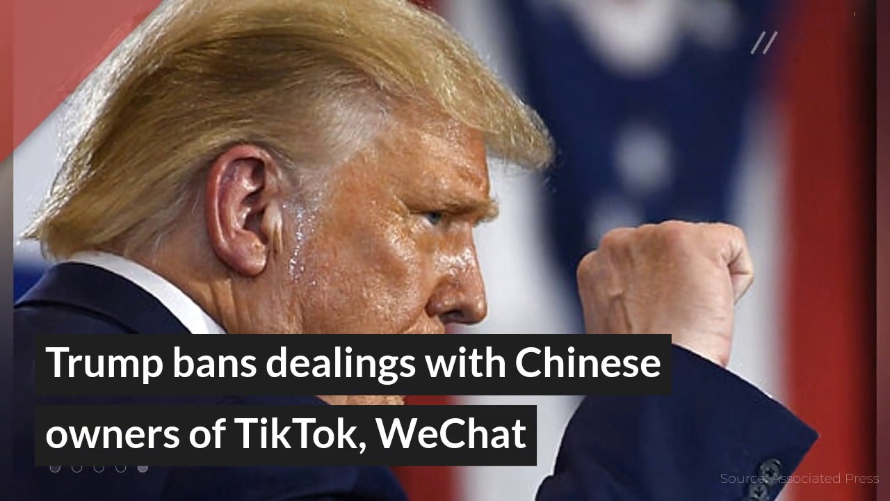 Trump bans dealings with Chinese owners of TikTok, WeChat, and other top stories from August 09, 2020.