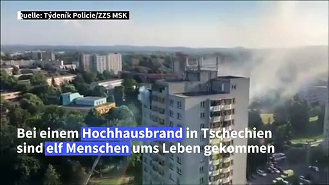Elf Tote bei Hochhausbrand in Tschechien
