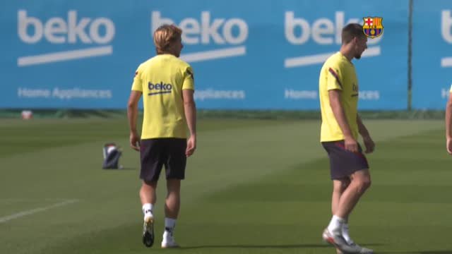El Barça regresa a los entrenamientos tras vencer al Napoli en Champions