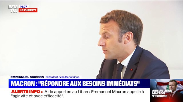 Emmanuel Macron: C'est l'avenir du Liban et du peuple libanais qui se joue