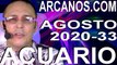 ACUARIO AGOSTO 2020 ARCANOS.COM - Horóscopo 9 al 15 de agosto de 2020 - Semana 33