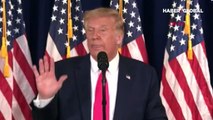 Gazetecinin sorusuna tepki gösteren ABD Başkanı Trump salonu terk etti