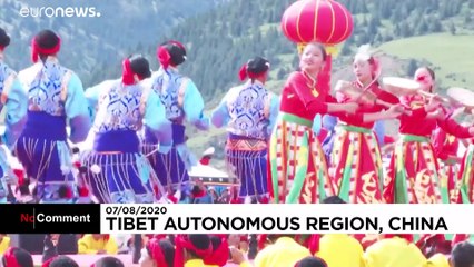 هنرنمایی بزرگترین گروه رقص جهان در تبت