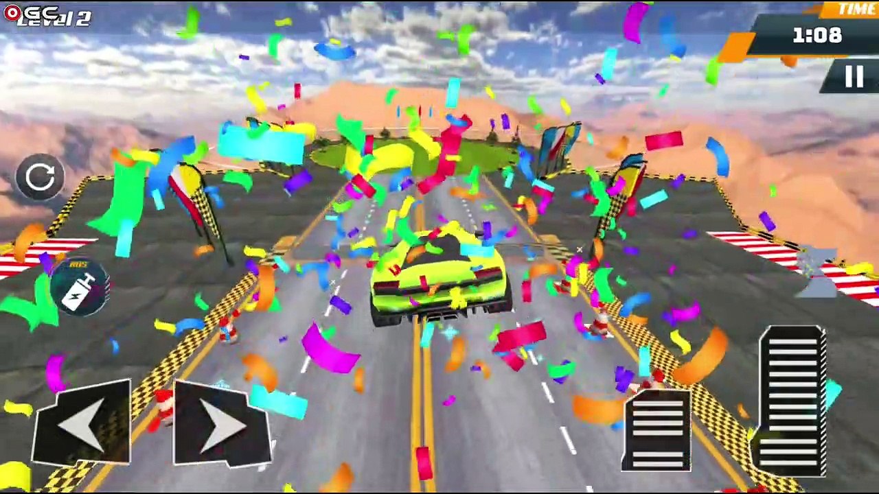 Mega Ramp Car Stunt  Mega Fly Impossible Car Stunt - Impossible Fast Racing Car -Android GamePlay #3