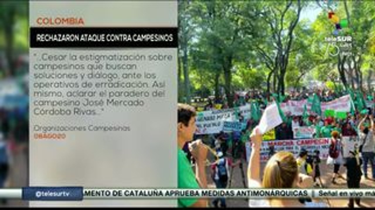 Colombia: organizaciones rechazan la retención ilegal de campesinos