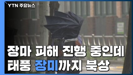 엎친 '장마'에 덮친 '태풍 장미'...300mm 더 온다 / YTN