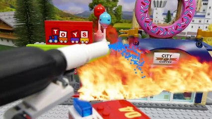 Fire Truck, Tractor, Crane, Train, Police Car, Cars & Excavator LEGO Toy Vehicle