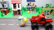 LEGO Experimental New Police Car and Fire Truck, Concrete Mixer Truck Cars For Kids