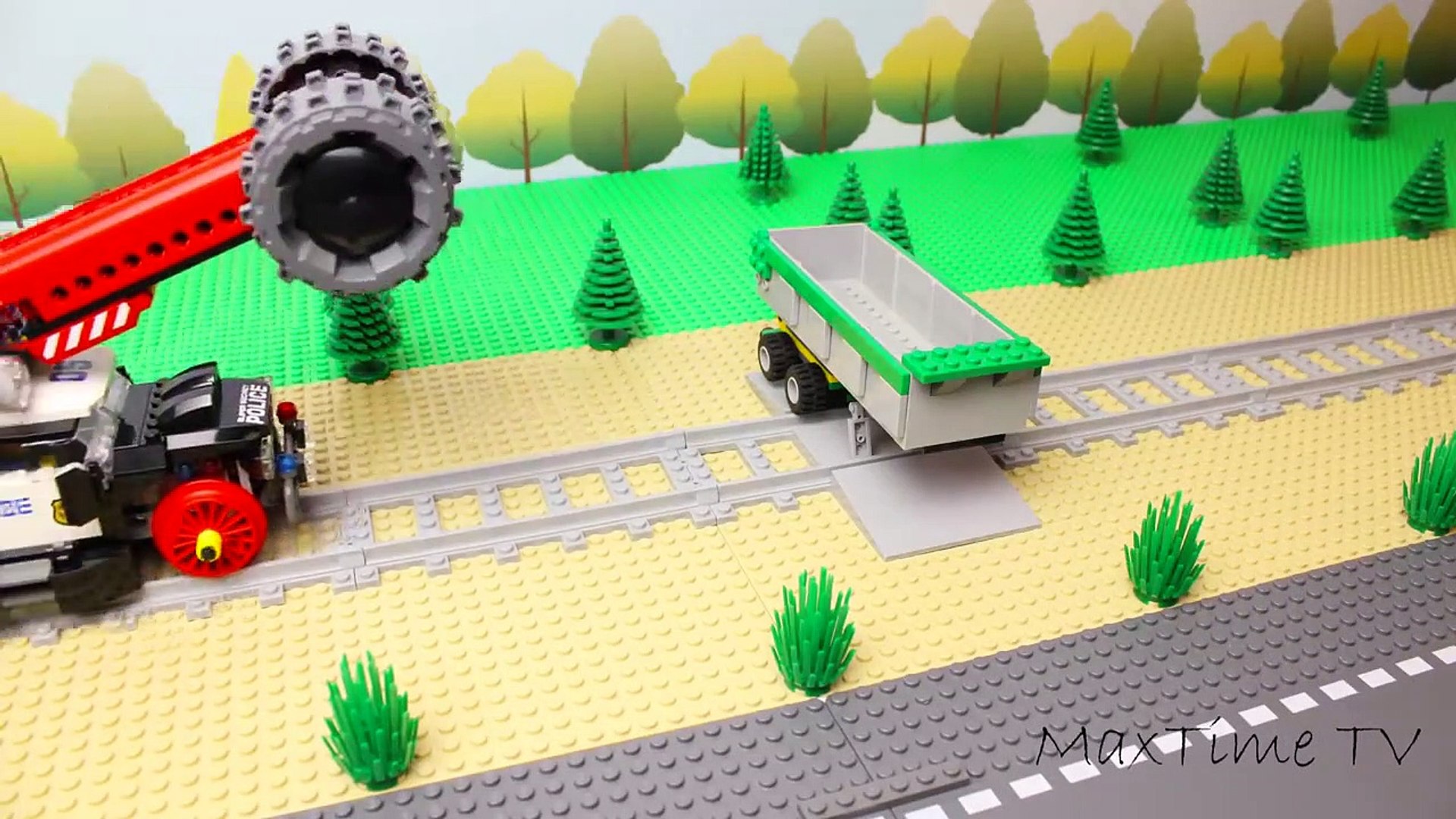 LEGO Experimental trucks and cars for kids , bulldozer tractor and train -  video Dailymotion