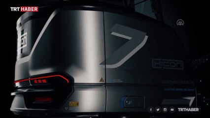 Elektrikli yerli ekskavatörün animasyon filmi