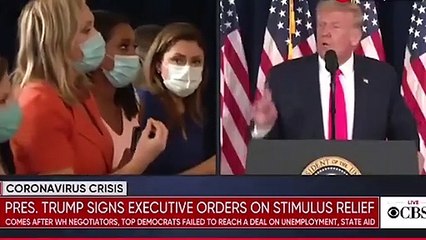 Trump, bu soru üzerine kürsüyü terk etti