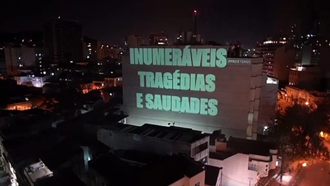 Protesto no edifício
