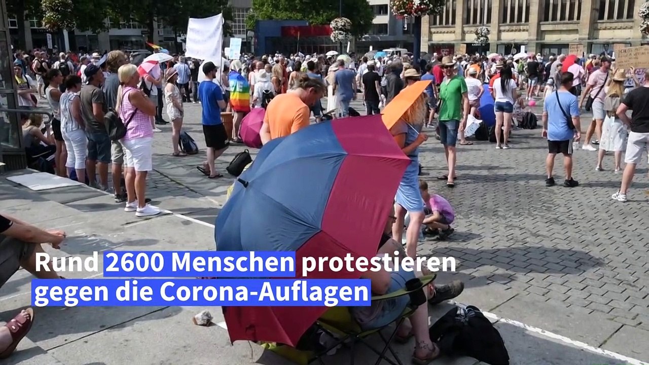 Etwa 2600 Teilnehmer bei Anti-Corona-Protest in Dortmund
