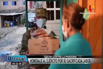 Homenaje al Ejército por su sacrificada labor en la lucha contra la pandemia