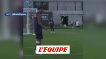 Neymar et Herrera régalent à l'entraînement - Foot - C1 - PSG