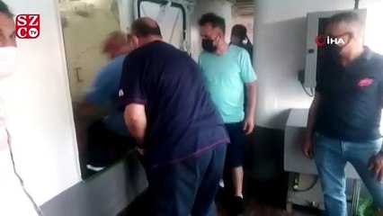 Şehir hatları vapurunun motor dairesinde korkutan yangın