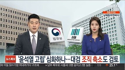 '윤석열 고립' 심화하나…대검 조직 축소도 검토