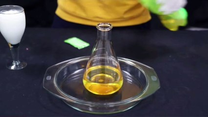 Science Experiment - Milk + Eno + Petrol - Amazing Reaction
