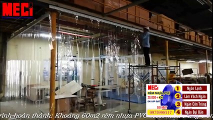 Màn Rèm Nhựa Pvc Hệ Cố Định Meci