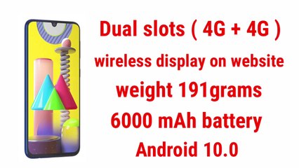 Samsung Galaxy M31 Specification features in hindi | Best smartphone under 20000 Rs. | purchase new Mobile | 6000 may battery | 32MP selfie camera