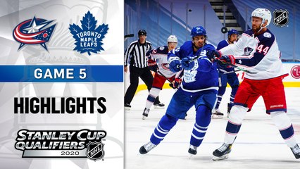 NHL Highlights Blue Jackets @ Maple Leafs 08 09 2020