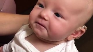 When a baby hear her mom's voice for the first time