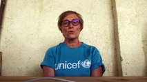 Raquel Fernández, directora de Comunicación y Alianzas Privadas de UNICEF Líbano, tras la explosión del puerto de Beirut