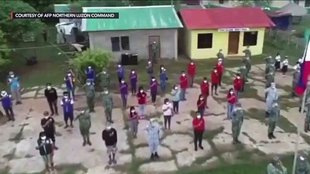 Philippine naval forces hold symbolic flag-raising ceremony on Fuga Island