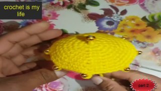 How To Make Crochet Amigurumi Umbrella (part2) Tutorial English Free Pattern For Beginner's