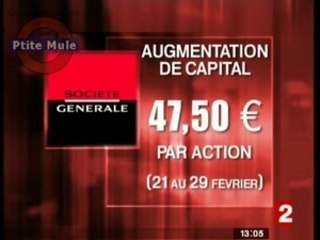 Société Générale : augmentation du capital