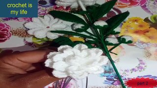 How To Make Crochet Amigurumi Jasmine Flower Tutorial English Free Pattern For Beginner's 2