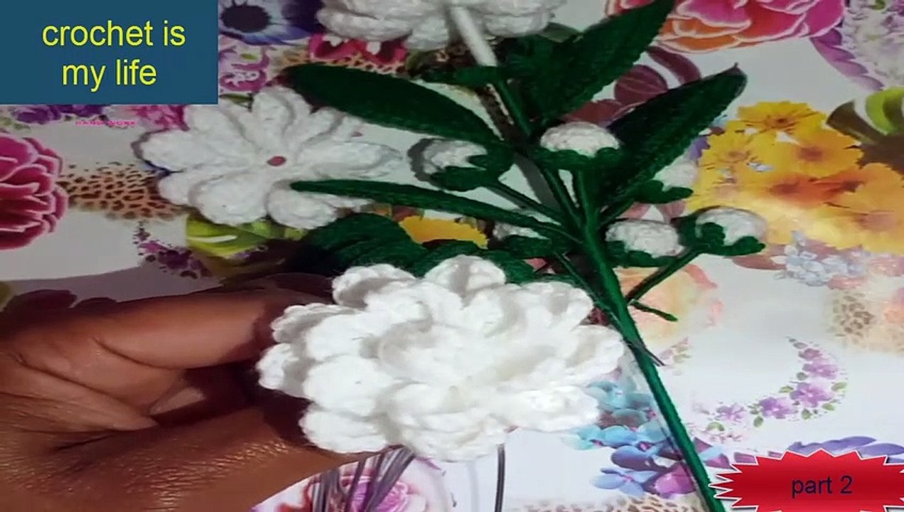 How To Make Crochet Amigurumi Jasmine Flower Tutorial English Free Pattern For Beginner's 2